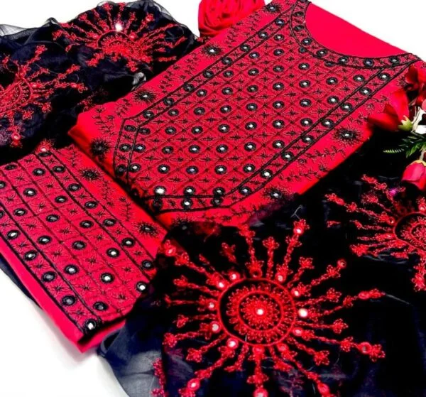 3 PC Heavy Embroidered Cotton Lawn Suits – S36-2702A