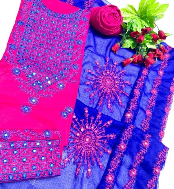 3 PC Heavy Embroidered Cotton Lawn Suits – S36-2702A